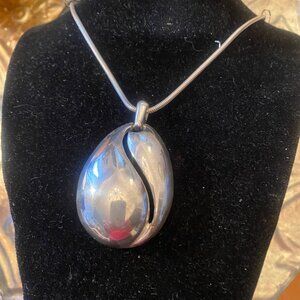 Beautiful silver-tone pendant